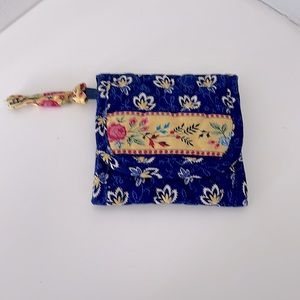 Vera Bradley,  retired 2002 pattern “Madison Blue”, small wallet. Very nice!